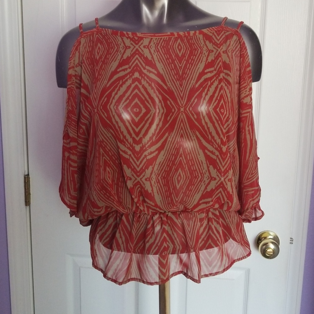 Cold shoulder blouse